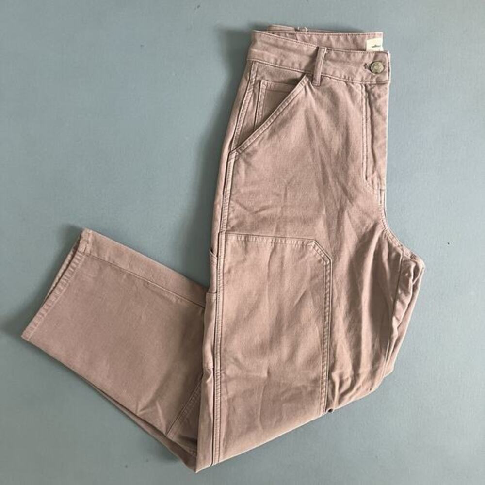 Aritzia Straight Leg Pants in Dusty Mauve - Picture 3 of 5